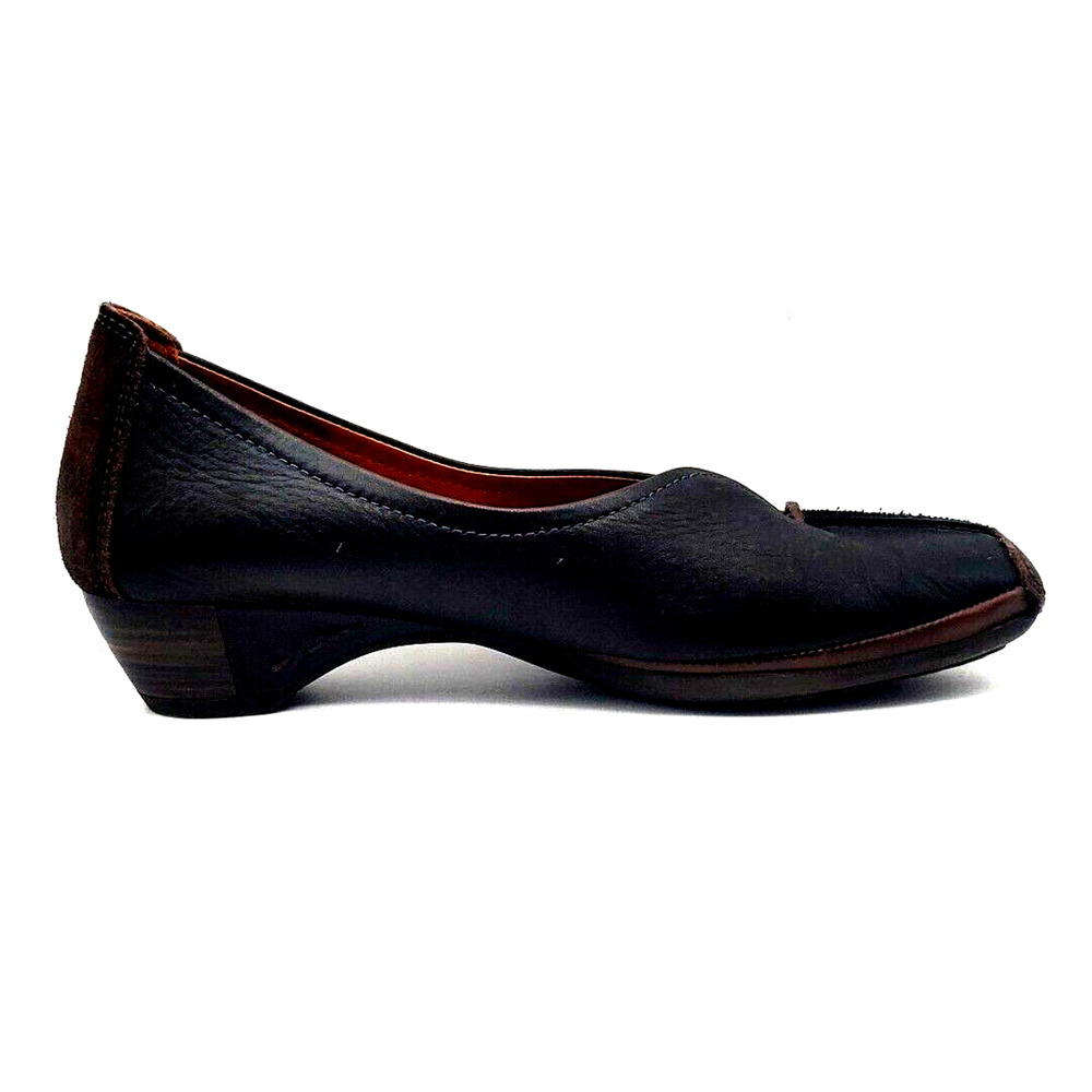 Pikolinos Gandia Square Toe Black Low Heel Slip On Shoes Size 36 5.5 Spain - Picture 6 of 10